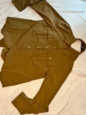 CBR Olive Utility Button-Up Shirt